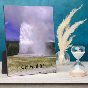 Placa Expositora Antiguo creyente en el Parque Nacional Yellowstone