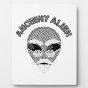 Placa Expositora Antiguo periódico Alien Head