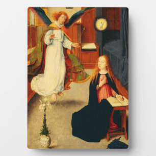 Placa Expositora Anunciación de la Virgen María por Gerard David