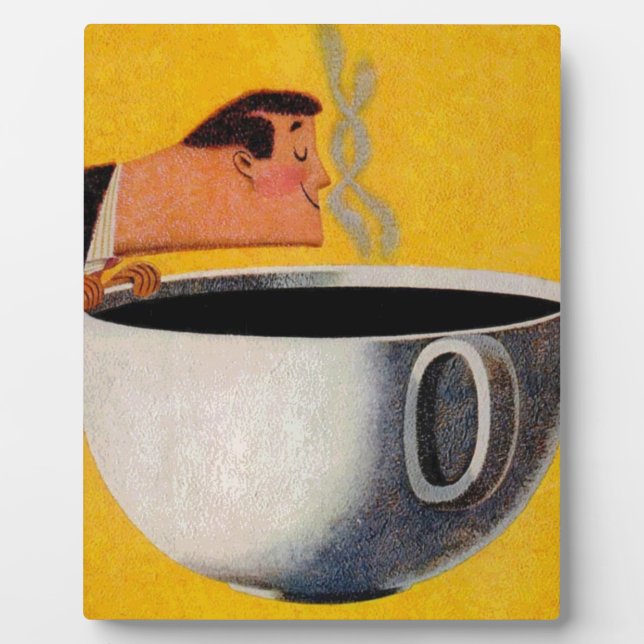 Placa Expositora Anuncio de café de época (Frente)