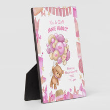 Anuncio de nacimiento de recién nacido lindo Cabal