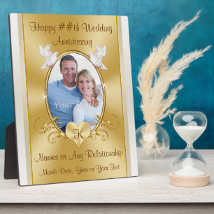 Placa Expositora Any Year, Personalized Anniversary Gift Ideas