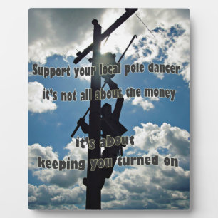 Placa Expositora Apoye a su Lineman