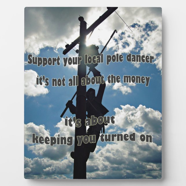 Placa Expositora Apoye a su Lineman (Frente)