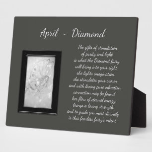 Placa Expositora April Birthstone Diamond
