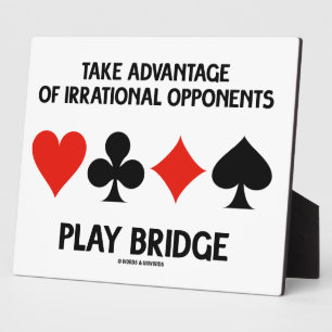 Placa Expositora Aprovechar Oponentes Irracionales Juega Bridge