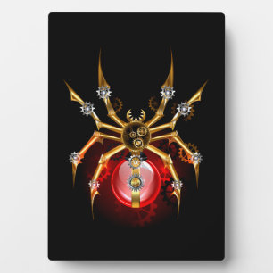 Placa Expositora Araña de vapor sobre negro