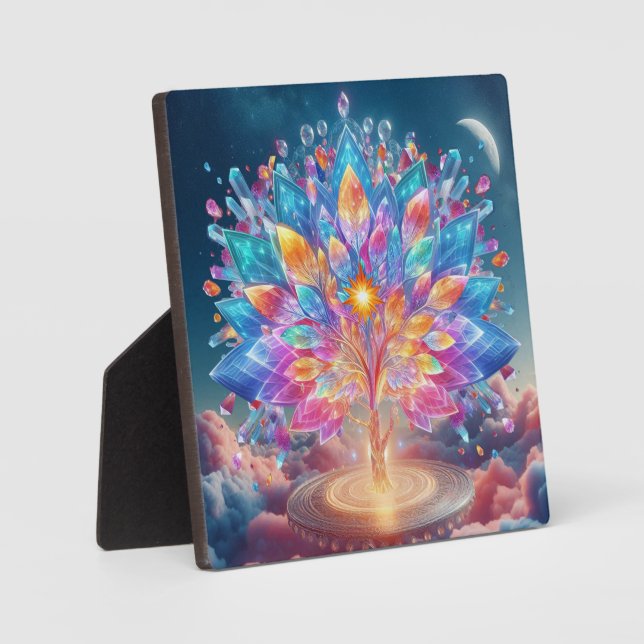 Placa Expositora Árbol de Cristal (Anverso)