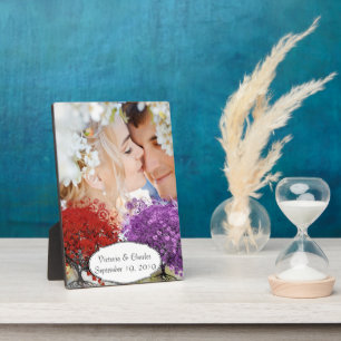 Placa Expositora Árbol de hojas del corazón rojo