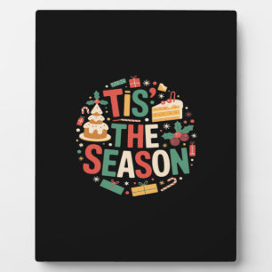 Placa Expositora Árbol de Navidad Bonito - Es la Temporada