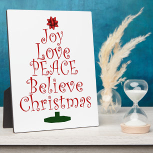 Placa Expositora Árbol de Navidad de Alegría