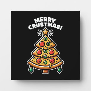 Placa Expositora Árbol de pizza de Crustmas de Merry - Navidades di
