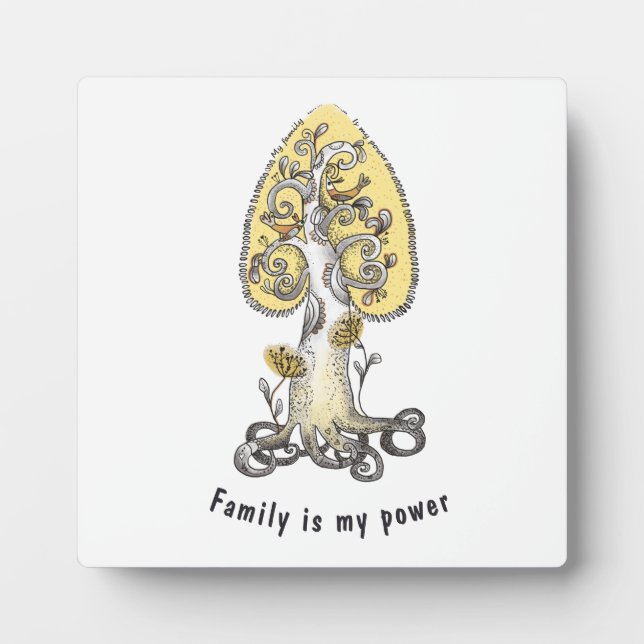 Placa Expositora Árbol familiar (Frente)