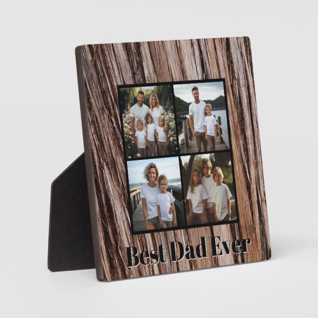 Placa Expositora Árbol natural de cedro rústico amante del exterior (Anverso)