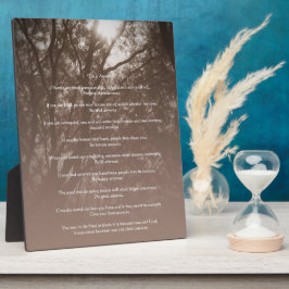 Placa Expositora Árboles brillantes "Hazlo de todos modos"