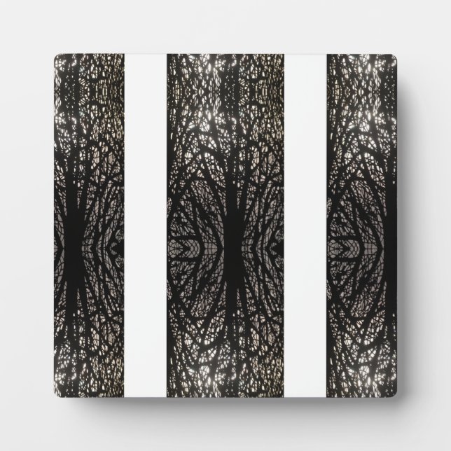 Placa Expositora Árboles negros y blancos (Frente)