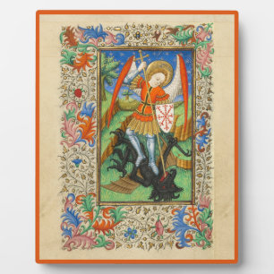 Placa Expositora Archangel Michael Medieval Art