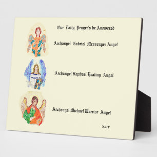 Placa Expositora Archangels Gabriel, Raphael y Micheal