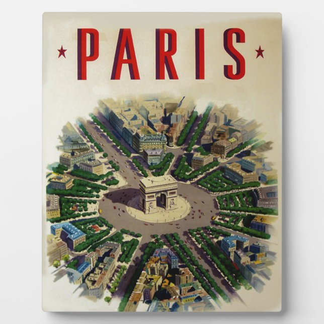 Placa Expositora Arco de Triomphe París (Frente)