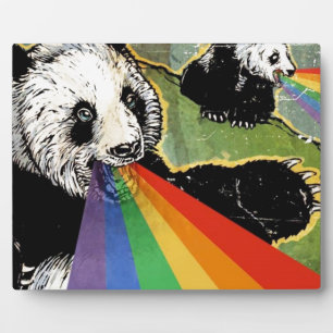 Placa Expositora arco iris de panda