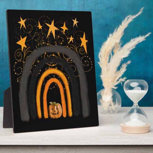 Placa Expositora Arcoiris de Halloween | Calabaza, Bañeras y Estrel (Lado)