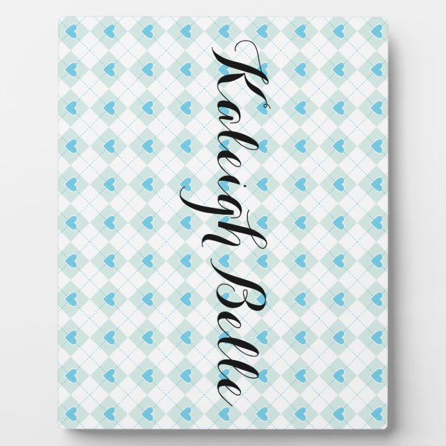 Placa Expositora Argyle precioso (Frente)