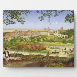 Placa Expositora Ariccia, Italia, 1860 (aceite en panel)