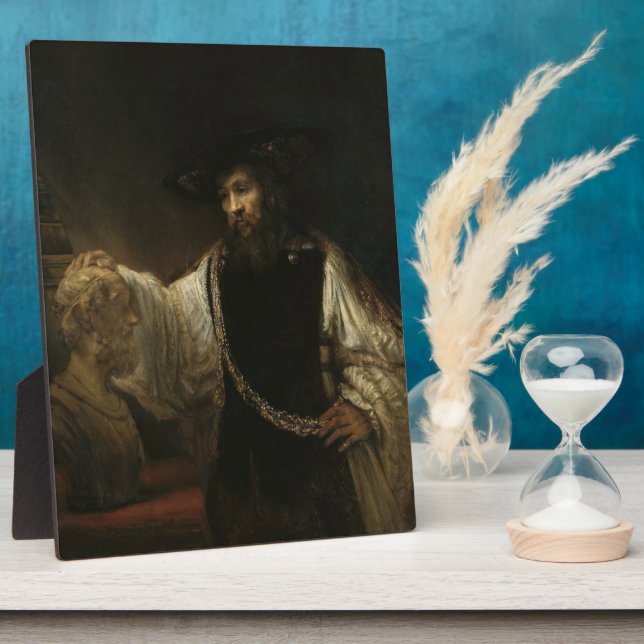 Placa Expositora Aristóteles (384-322 a.C.) con un busto de Homero (Lado)