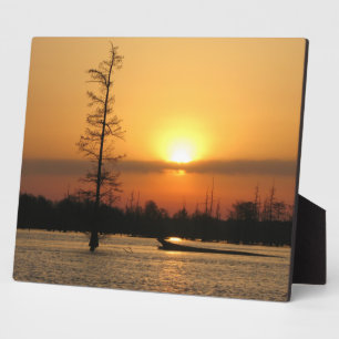 Placa Expositora Arkansas Sunrise on Millwood Lake Canvas Print