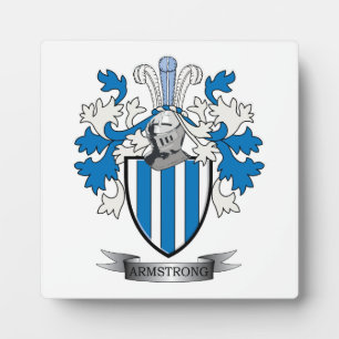 Placa Expositora Armstrong Family Crest Coat of Arms
