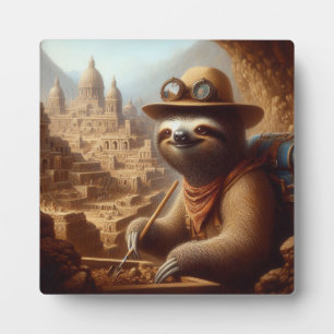 Placa Expositora Arqueólogo Sloth