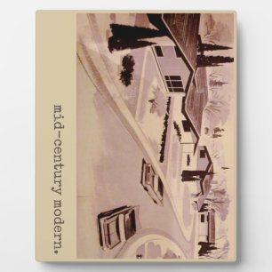 Placa Expositora Arquitectura moderna de medio siglo