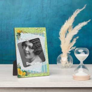 Placa Expositora Art Plaque de Rosas de Romance Vintage