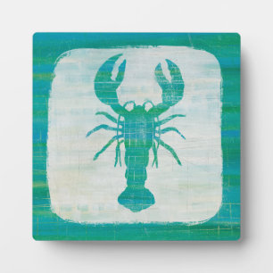 Placa Expositora Arte costero   Aqua Lobster