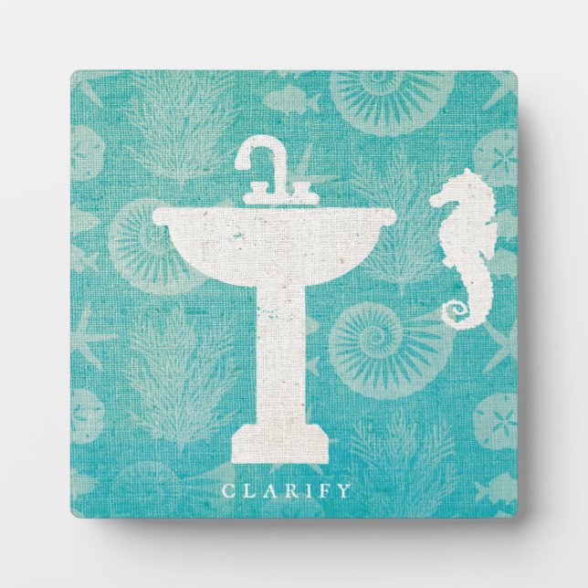 Placa Expositora Arte costero | Baño Sink (Frente)