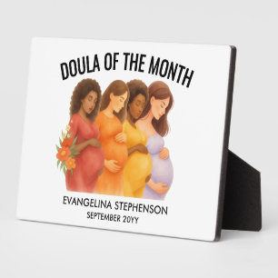 Placa Expositora Arte de Acuarela DOULA DEL MES