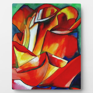 Placa Expositora Arte de color rosa de Red France Libre