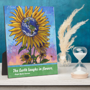 Placa Expositora Arte de la Tierra del girasol