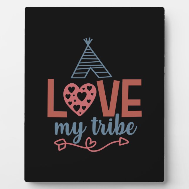 Placa Expositora Arte de maestro amor mi tribu (Frente)