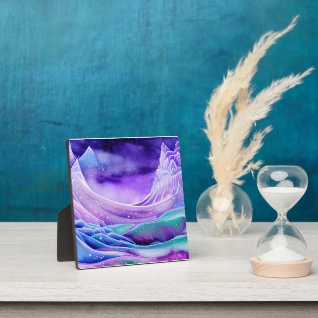 Placa Expositora Arte de mesa de mares de hielo congelados mágicos (in situ)
