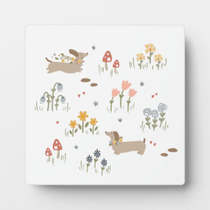 Placa Expositora Arte de pared de flores silvestres para amantes de