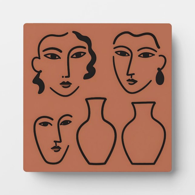 Placa Expositora Arte de pared de madera (Frente)