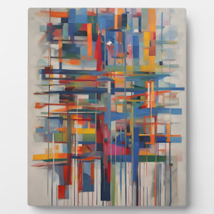 Placa Expositora Arte de resumen geométrico moderno
