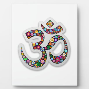 Placa Expositora Arte de Símbolo Floral Namaste