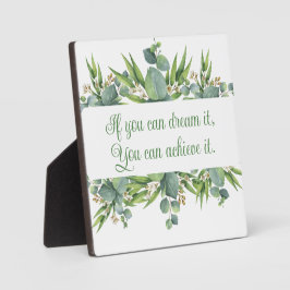 Placa Expositora Arte decorativo inspirador Plaque