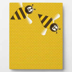 Placa Expositora Arte del modelo de las abejas de la abeja del oro