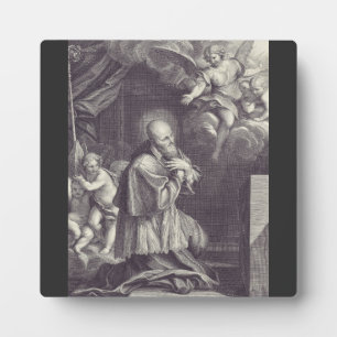 Placa Expositora Arte en negro y blanco de San Francisco de Sales