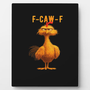 Placa Expositora Arte esencial de pollo F-Caw-F moderno