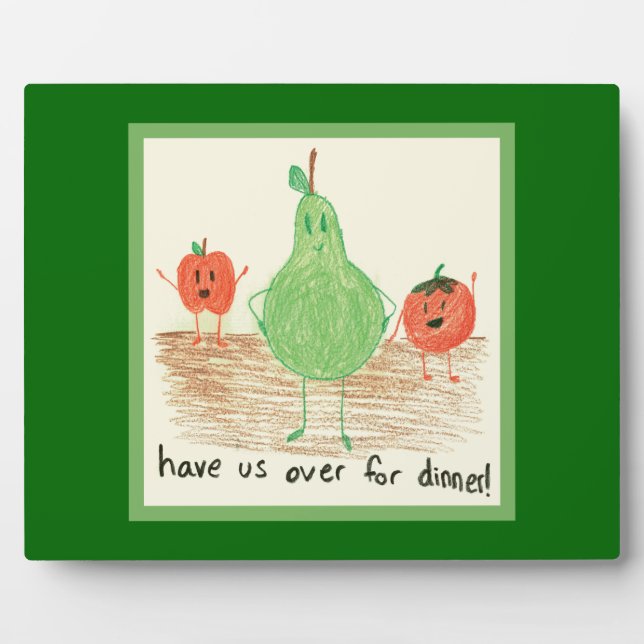 Placa Expositora Arte infantil, verde (Frente)