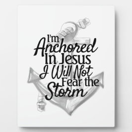 Placa Expositora Arte moderno cristiano de ancla costera